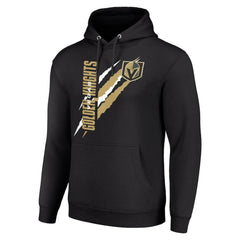Vegas Golden Knights Starter Color Scratch Fleece Pullover Hoodie - Black | NHL online