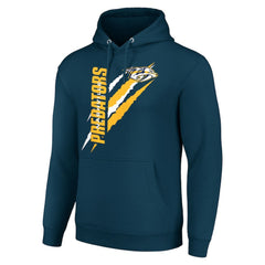 Nashville Predators Starter Color Scratch Fleece Pullover Hoodie - Blue | NHL online