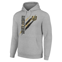 Vegas Golden Knights Starter Color Scratch Fleece Pullover Hoodie - Heather Gray | NHL online
