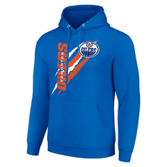 Edmonton Oilers Starter Color Scratch Fleece Pullover Hoodie - Royal | NHL on sale