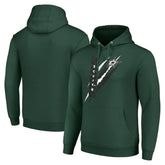 Dallas Stars Starter Color Scratch Fleece Pullover Hoodie - Green | NHL online