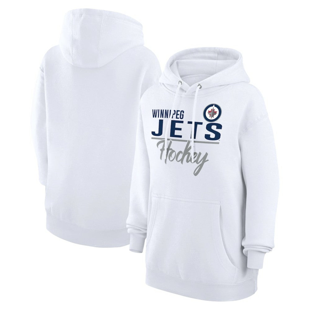 Winnipeg Jets G-III 4Her by Carl Banks Women's Team Fleece Pullover Hoodie - White | NHL discount