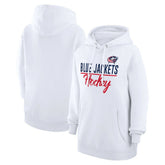 Columbus Blue Jackets G-III 4Her by Carl Banks Women's Team Fleece Pullover Hoodie - White | NHL on sale