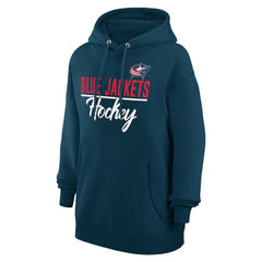 Columbus Blue Jackets G-III 4Her by Carl Banks Women's Team Fleece Pullover Hoodie - Navy | NHL online