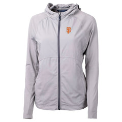 San Francisco Giants Cutter & Buck Women's City Connect Adapt Eco Knit Hybrid Recycled Full-Zip Hoodie Outlet