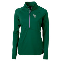 Colorado Rockies Cutter & Buck Women's City Connect Adapt Eco Knit Recycled Half-Zip Pullover Top for sale