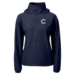 Chicago Cubs Cutter & Buck Women's City Connect Charter Eco Recycled Half-Zip Anorak Jacket Online