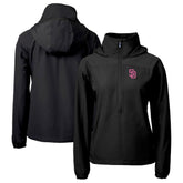 San Diego Padres Cutter & Buck Women's City Connect Charter Eco Recycled Half-Zip Anorak Jacket Discount