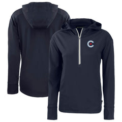 Chicago Cubs Cutter & Buck Women's City Connect Daybreak Eco Recycled Half-Zip Hoodie Online