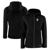 San Francisco Giants Cutter & Buck Women's City Connect Evoke Eco Softshell Recycled Full-Zip Hoodie Jacket for sale