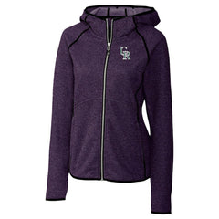 Colorado Rockies Cutter & Buck Women's City Connect Mainsail Full-Zip Hooded Jacket Discount