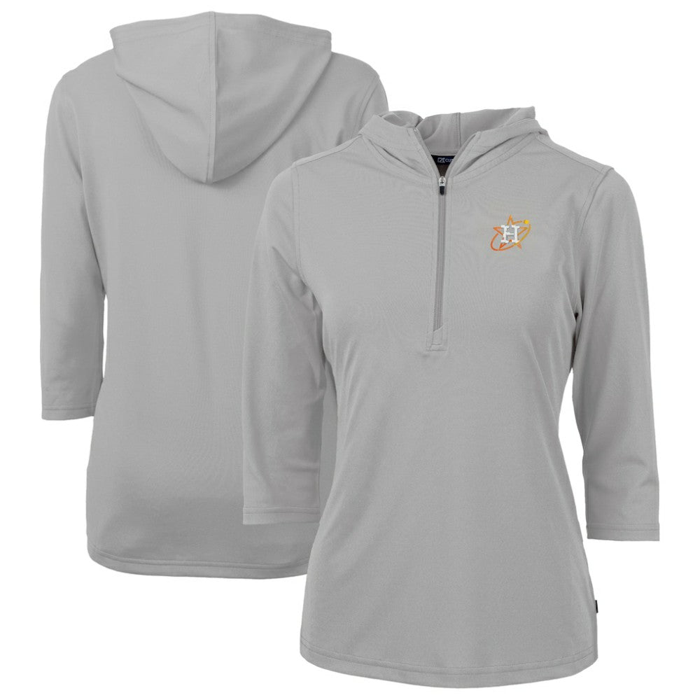 Houston Astros Cutter & Buck Women's City Connect Virtue Eco Pique Recycled Half-Zip Pullover Hoodie Near Me