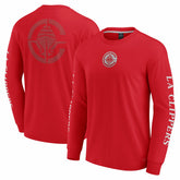 Fanatics LA Clippers Elements Strive Long Sleeve T-Shirt Red