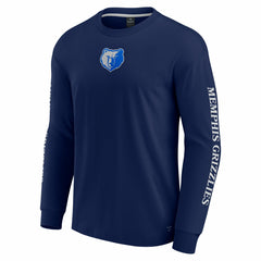 Fanatics Memphis Grizzlies Elements Strive Long Sleeve T-Shirt Navy