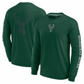Fanatics Milwaukee Bucks Elements Strive Long Sleeve T-Shirt Hunter Green