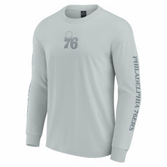 Fanatics Philadelphia 76ers Elements Strive Long Sleeve T-Shirt Gray