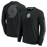 Fanatics Portland Trail Blazers Elements Strive Long Sleeve T-Shirt Black