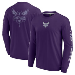 Fanatics Charlotte Hornets Elements Strive Long Sleeve T-Shirt Purple