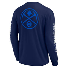 Fanatics Denver Nuggets Elements Strive Long Sleeve T-Shirt Navy