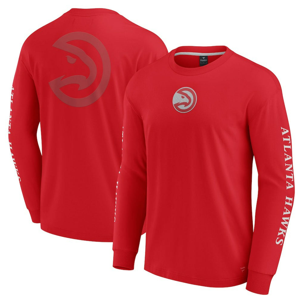 Fanatics Atlanta Hawks Elements Strive Long Sleeve T-Shirt Red
