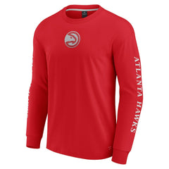 Fanatics Atlanta Hawks Elements Strive Long Sleeve T-Shirt Red