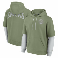 Fanatics New York Knicks Elements Sleek Pullover Hoodie Olive