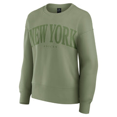 Fanatics New York Knicks Women's Elements Flow Pullover Sweatshirt Olive