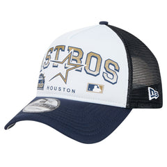 Houston Astros New Era Retro Wordmark 9FORTY A-Frame Trucker Adjustable Hat Sale