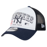 New York Yankees New Era Retro Wordmark 9FORTY A-Frame Trucker Adjustable Hat Near Me