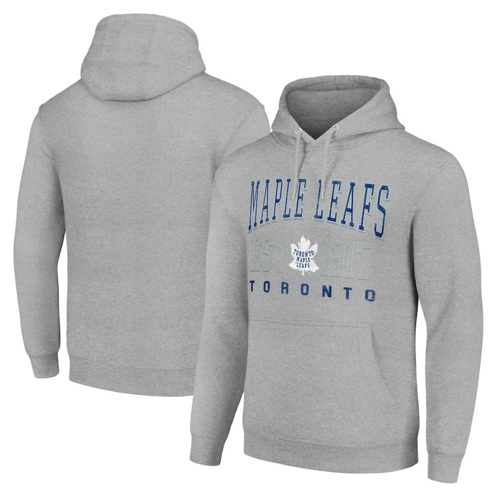 Toronto Maple Leafs Starter Retro Graphic Pullover Hoodie - Heather Gray | NHL on sale