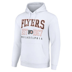 Philadelphia Flyers Starter Retro Graphic Pullover Hoodie - White | NHL Clearance