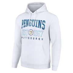 Pittsburgh Penguins Starter Retro Graphic Pullover Hoodie - White | NHL on sale