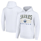 Buffalo Sabres Starter Retro Graphic Pullover Hoodie - White | NHL near me