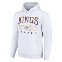 Los Angeles Kings Starter Retro Graphic Pullover Hoodie - White | NHL near me