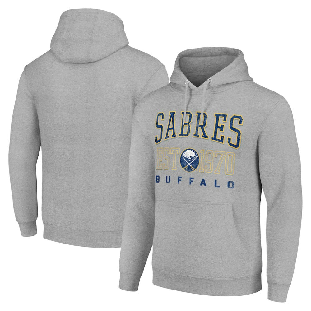 Buffalo Sabres Starter Retro Graphic Pullover Hoodie - Heather Gray | NHL near me
