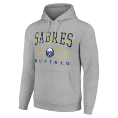 Buffalo Sabres Starter Retro Graphic Pullover Hoodie - Heather Gray | NHL near me