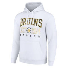 Boston Bruins Starter Retro Graphic Pullover Hoodie - White | NHL on sale