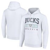 Anaheim Ducks Starter Retro Graphic Pullover Hoodie - White | NHL on sale