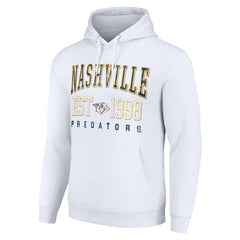 Nashville Predators Starter Graphic Pullover Hoodie - White | NHL Lifestyle