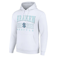 Seattle Kraken Starter Graphic Pullover Hoodie - White | NHL Lifestyle