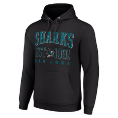 San Jose Sharks Starter Graphic Pullover Hoodie - Black | NHL sale