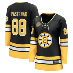 David Pastrnak Boston Bruins Fanatics Women's 100th Anniversary Breakaway Jersey - Black | Fanatics Lifestyle