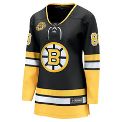 David Pastrnak Boston Bruins Fanatics Women's 100th Anniversary Breakaway Jersey - Black | Fanatics Lifestyle