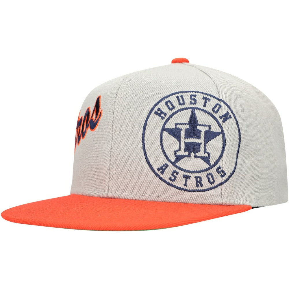 Houston Astros Mitchell & Ness Knock Out Panel Snapback Hat Online
