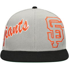 San Francisco Giants Mitchell & Ness Knock Out Panel Snapback Hat Discount