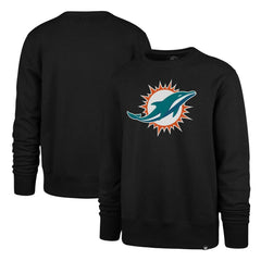 Miami Dolphins '47 Imprint Headline Pullover Sweatshirt - Black - 47 brand