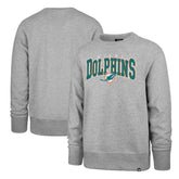 Miami Dolphins '47 Varsity Block Headline Pullover Sweatshirt - Gray - 47 brand