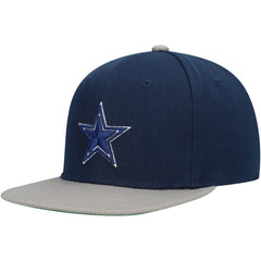 Dallas Cowboys Youth Two-Tone Snapback Hat - Navy/Silver - Mitchell & Ness