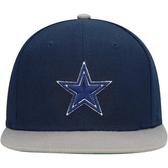 Dallas Cowboys Youth Two-Tone Snapback Hat - Navy/Silver - Mitchell & Ness