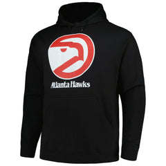 Mitchell & Ness Atlanta Hawks Hardwood Classics Big & Tall Pullover Hoodie Black